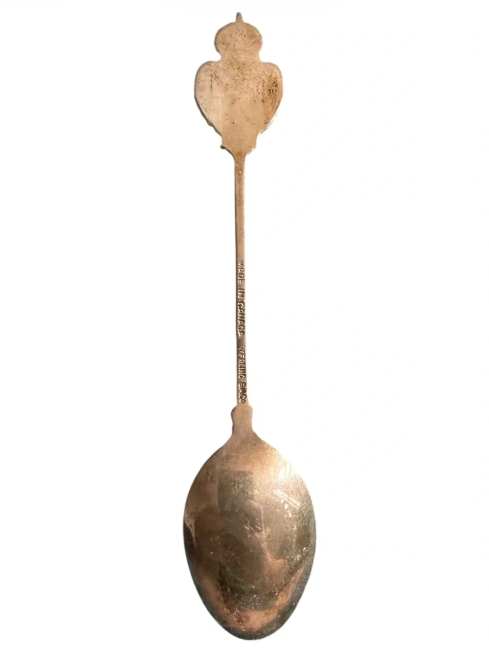 Vintage Silver Souvenir Spoons Set From Niagara Falls, Canada and Lake Placid